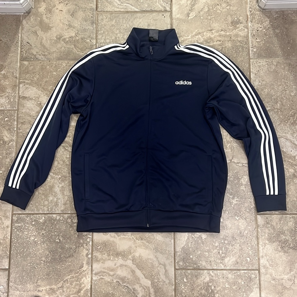 Adidas Men’s Essentials 3-Stripes Tricot Track Jacket‎ Sz XL